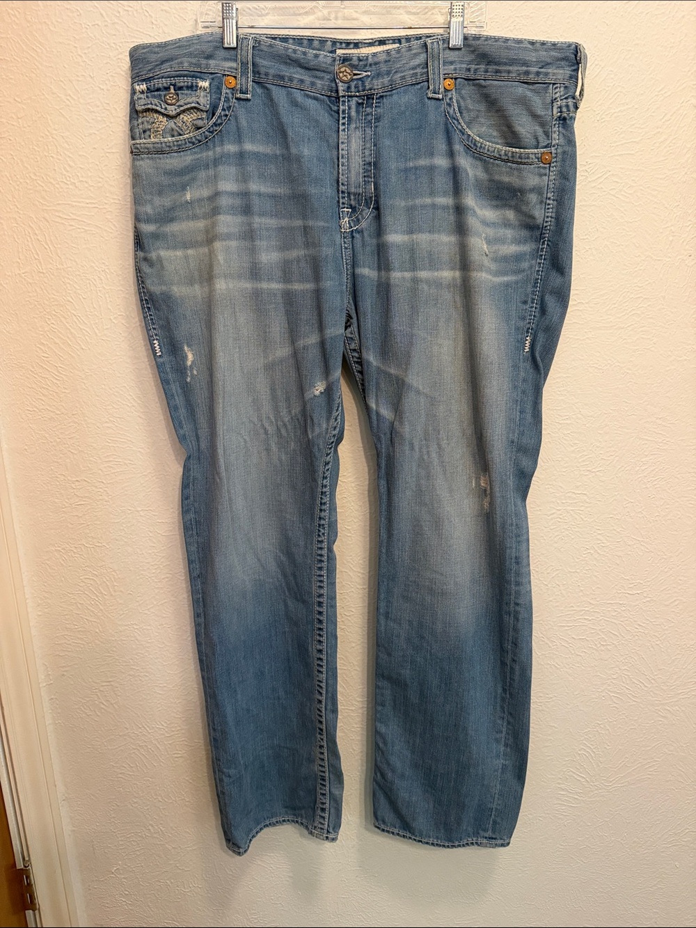 ⭐️⭐️⭐️3 for 12$⭐️⭐️⭐️Men's Light Blue Straight-Leg Jeans-42R